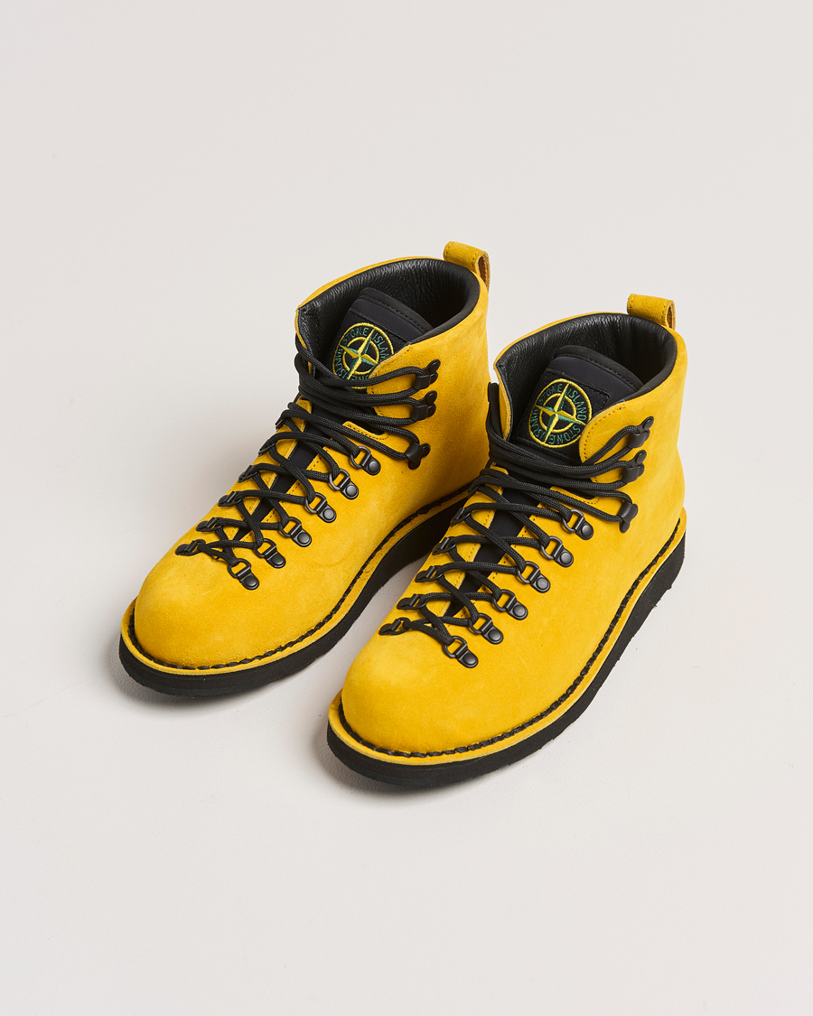 Herren | Stone Island Suede Boot Yellow | Stone Island | Suede Boot Yellow