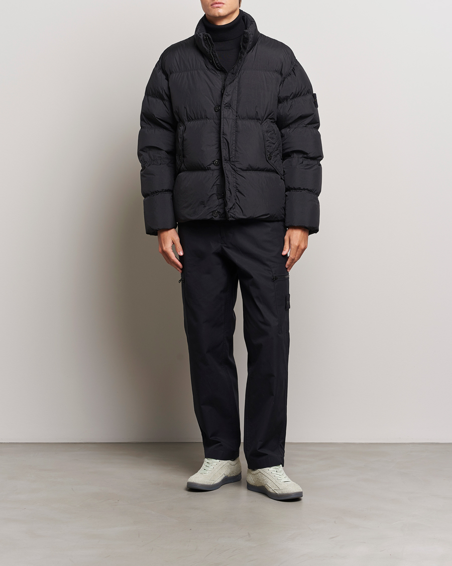 Herren | Jacken | Stone Island | Garment Dyed Recycled Nylon Down Jacket Black