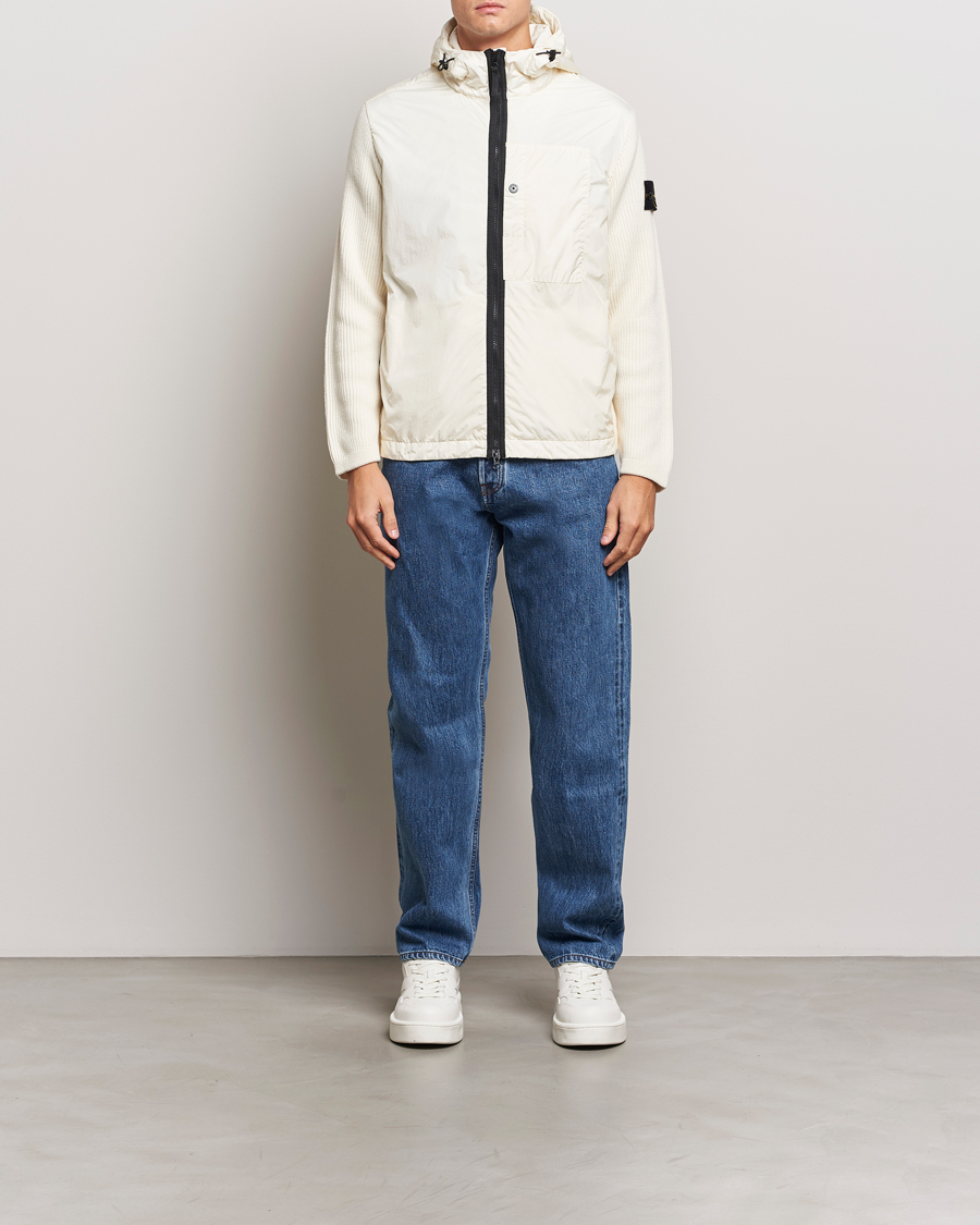 Herren | Jacken | Stone Island | Crinkle Reps Hybrid Wool Jacket Natural