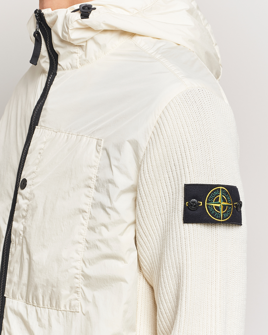 Herren | Jacken | Stone Island | Crinkle Reps Hybrid Wool Jacket Natural