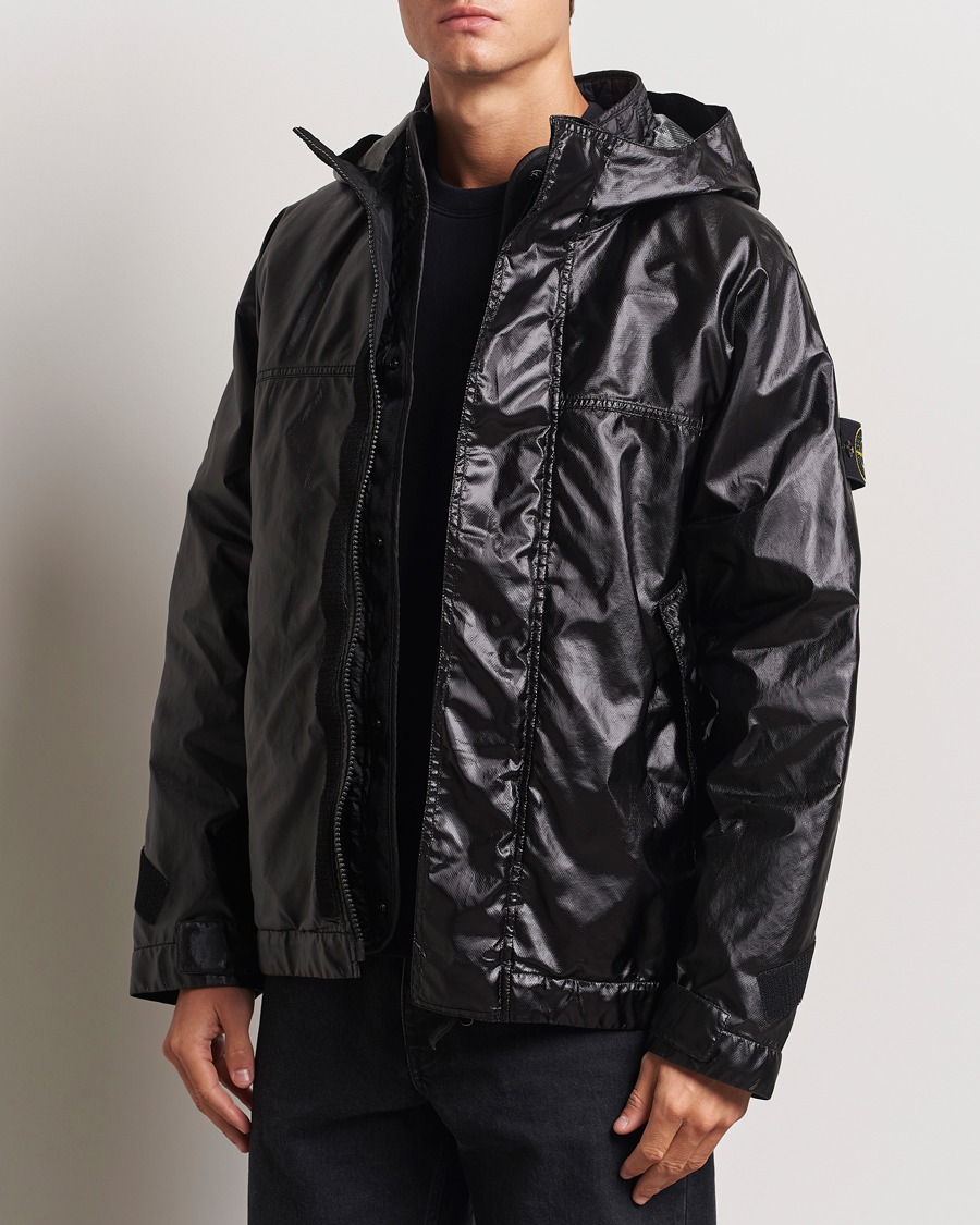 Herren | Jacken | Stone Island | Glass Cover-TC Garment Dyed Detach Vest Jacket Black