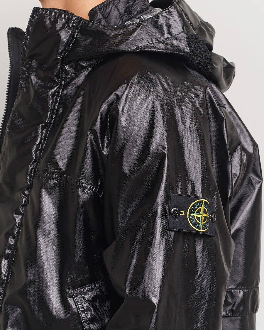 Herren | Jacken | Stone Island | Glass Cover-TC Garment Dyed Detach Vest Jacket Black