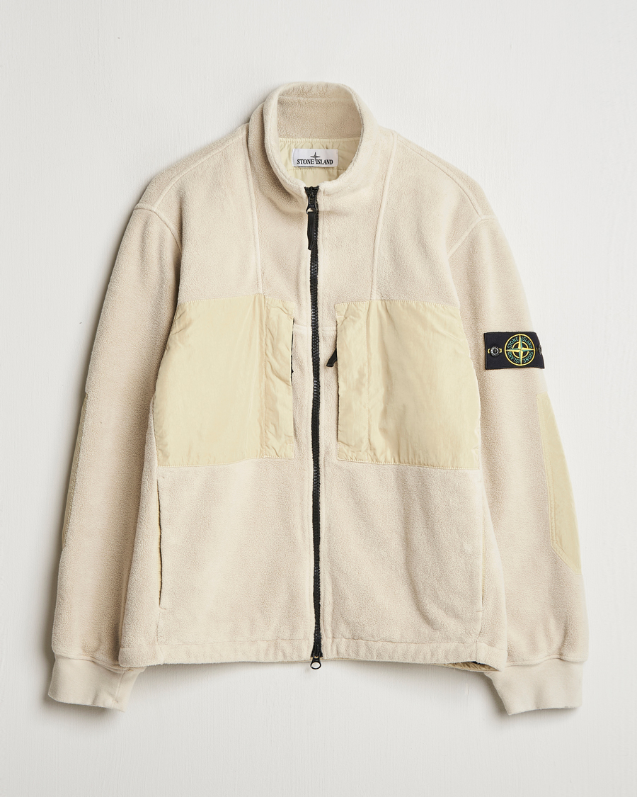 Herren | Jacken | Stone Island | Nylon Cotton Fleece Jacket Plaster
