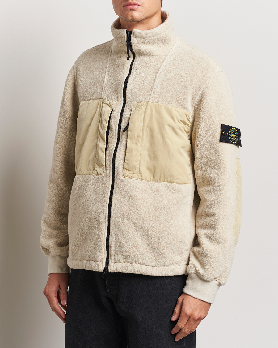 Herren | Jacken | Stone Island | Nylon Cotton Fleece Jacket Plaster