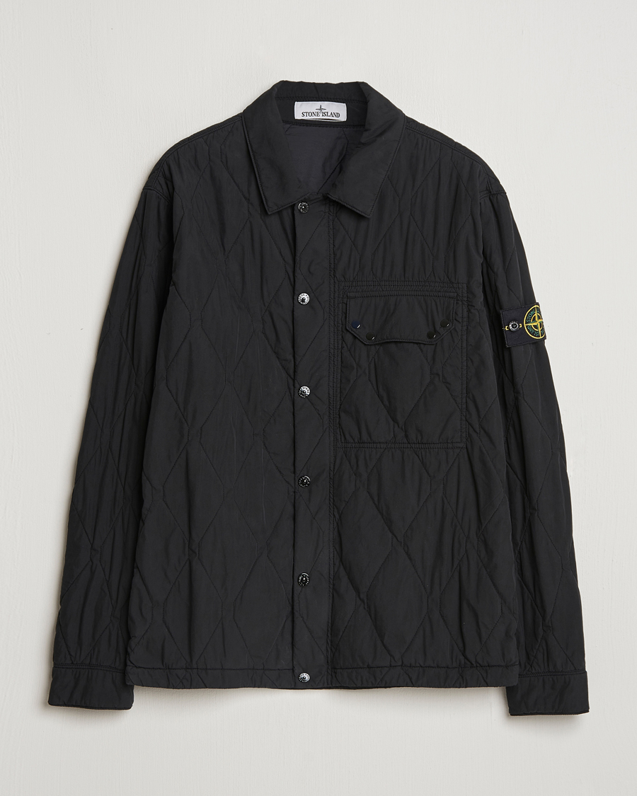 Herren | Jacken | Stone Island | 50 Fili Quilted-TC Garment Dyed Jacket Black