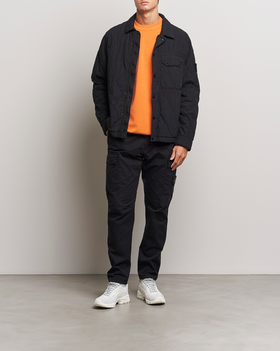 Herren | Jacken | Stone Island | 50 Fili Quilted-TC Garment Dyed Jacket Black