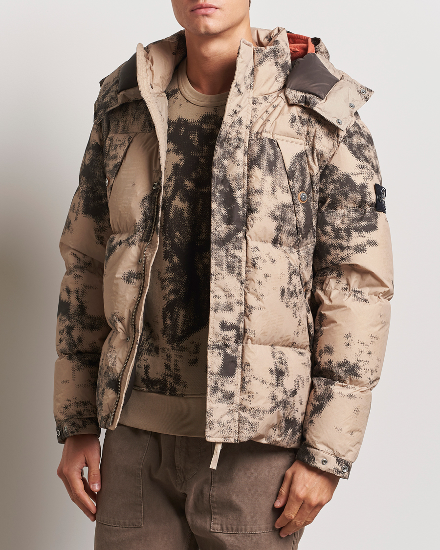 Herren | Jacken | Stone Island | Thermo Sensitive Camo Down Jacket Dove Grey