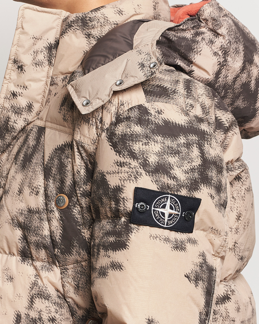 Herren | Jacken | Stone Island | Thermo Sensitive Camo Down Jacket Dove Grey