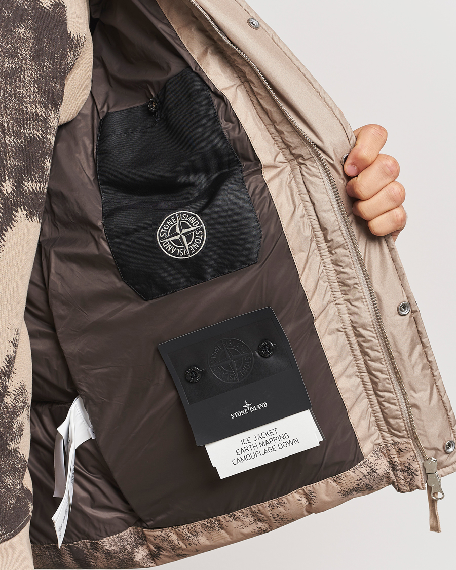 Herren | Jacken | Stone Island | Thermo Sensitive Camo Down Jacket Dove Grey