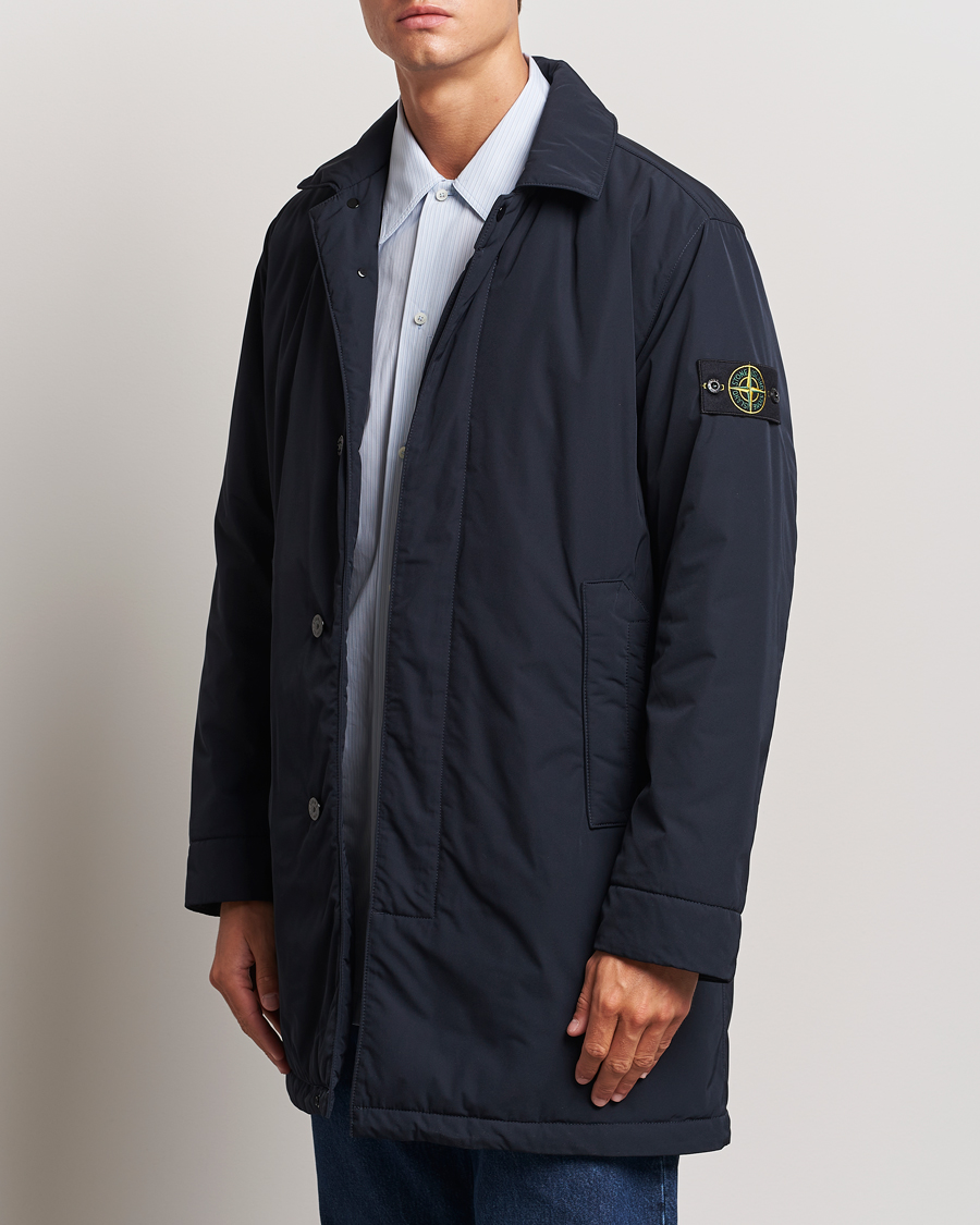 Herren | Jacken | Stone Island | Micro Twill Padded Coat Navy Blue