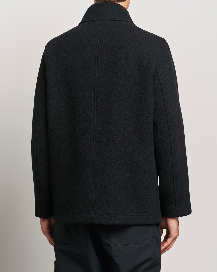 Herren | Jacken | Stone Island | Ghost Wool/Cashmere Peacoat Black