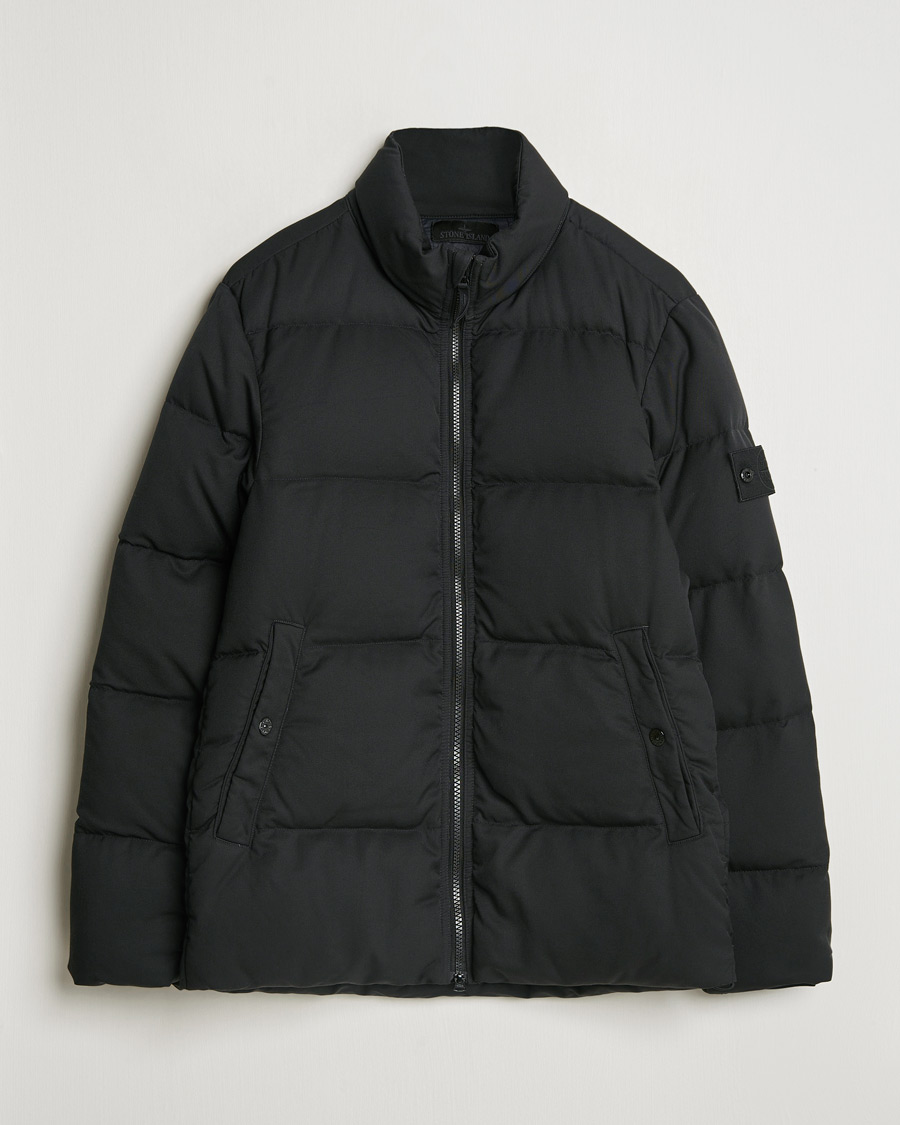 Herren | Jacken | Stone Island | Ghost Wool Twill Down Jacket Black