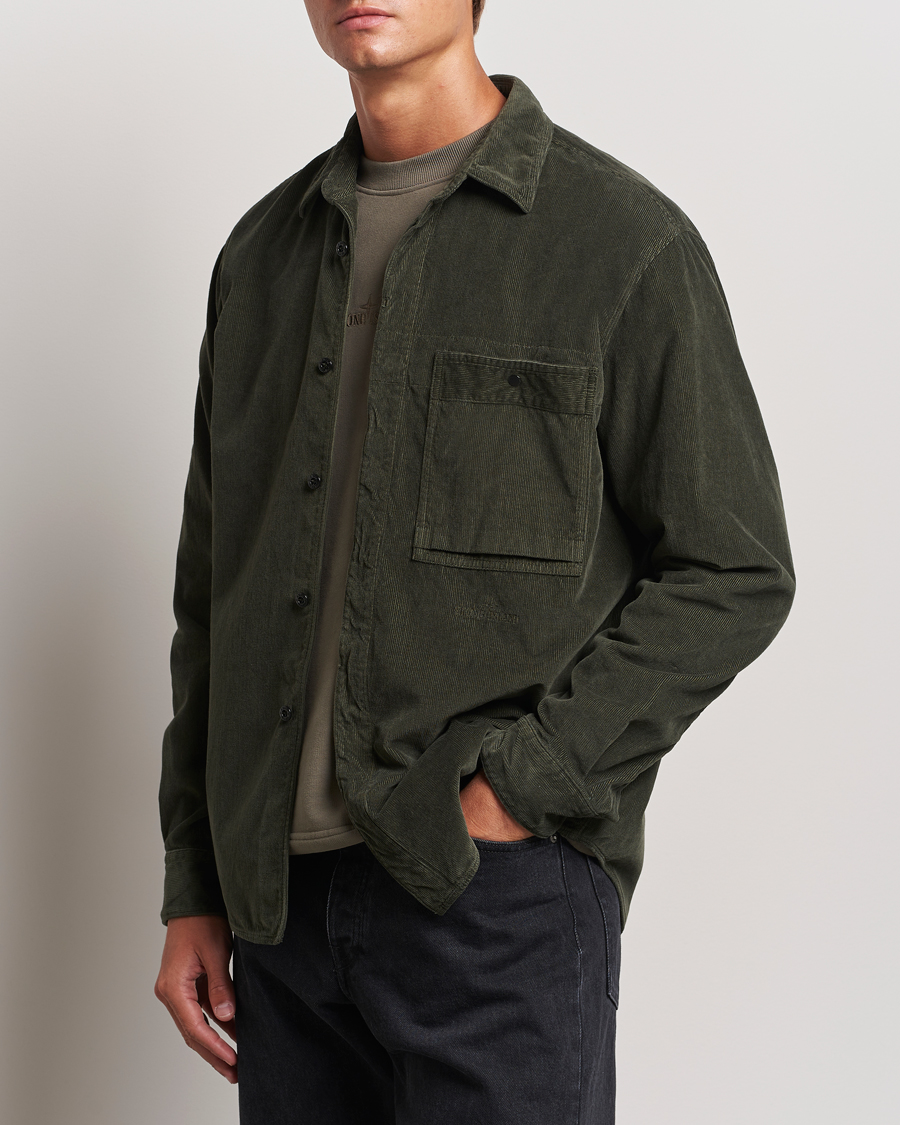 Herren | Hemden | Stone Island | Cotton Cord Overshirt Musk