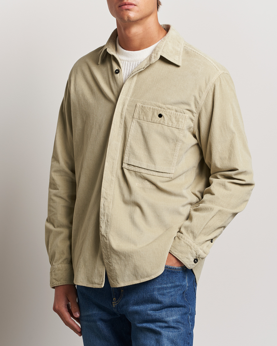 Herren | Hemden | Stone Island | Cotton Cord Overshirt Plaster
