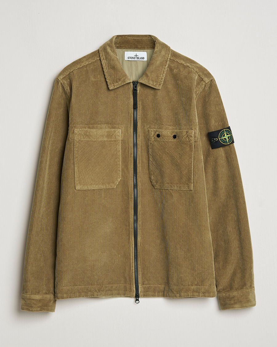 Herren | Hemden | Stone Island | Garment Dyed Corduroy Overshirt Biscuit
