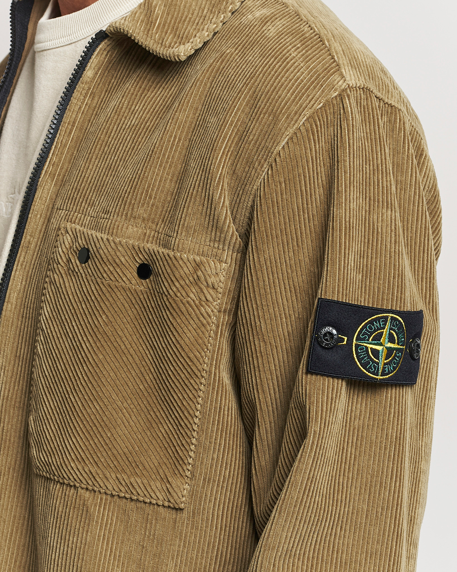 Herren | Hemden | Stone Island | Garment Dyed Corduroy Overshirt Biscuit