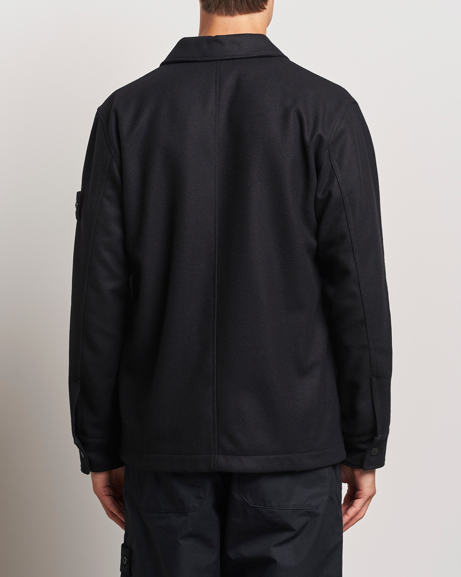 Herren | Hemden | Stone Island | Ghost Wool/Nylon Flannel Overshirt Black