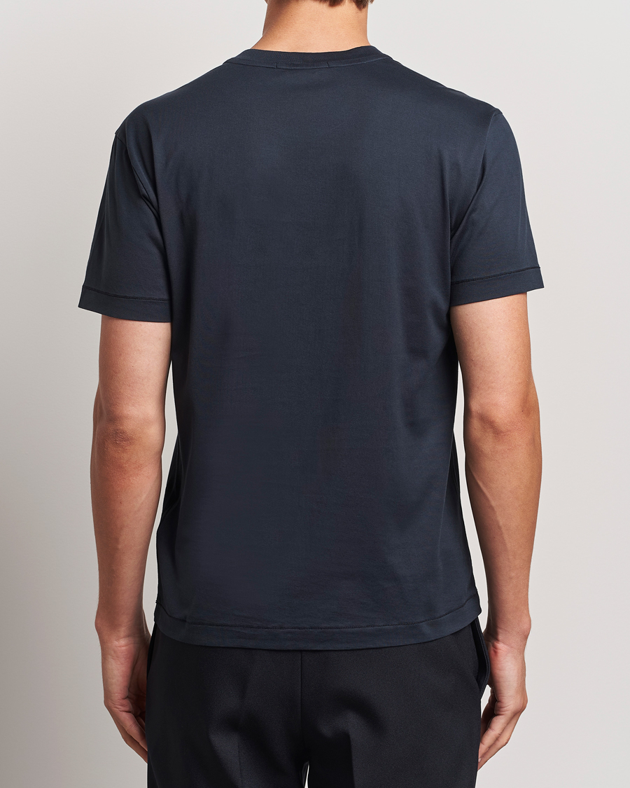 Herren | T-Shirts | Stone Island | Garment Dyed Jersey T-Shirt Navy Blue
