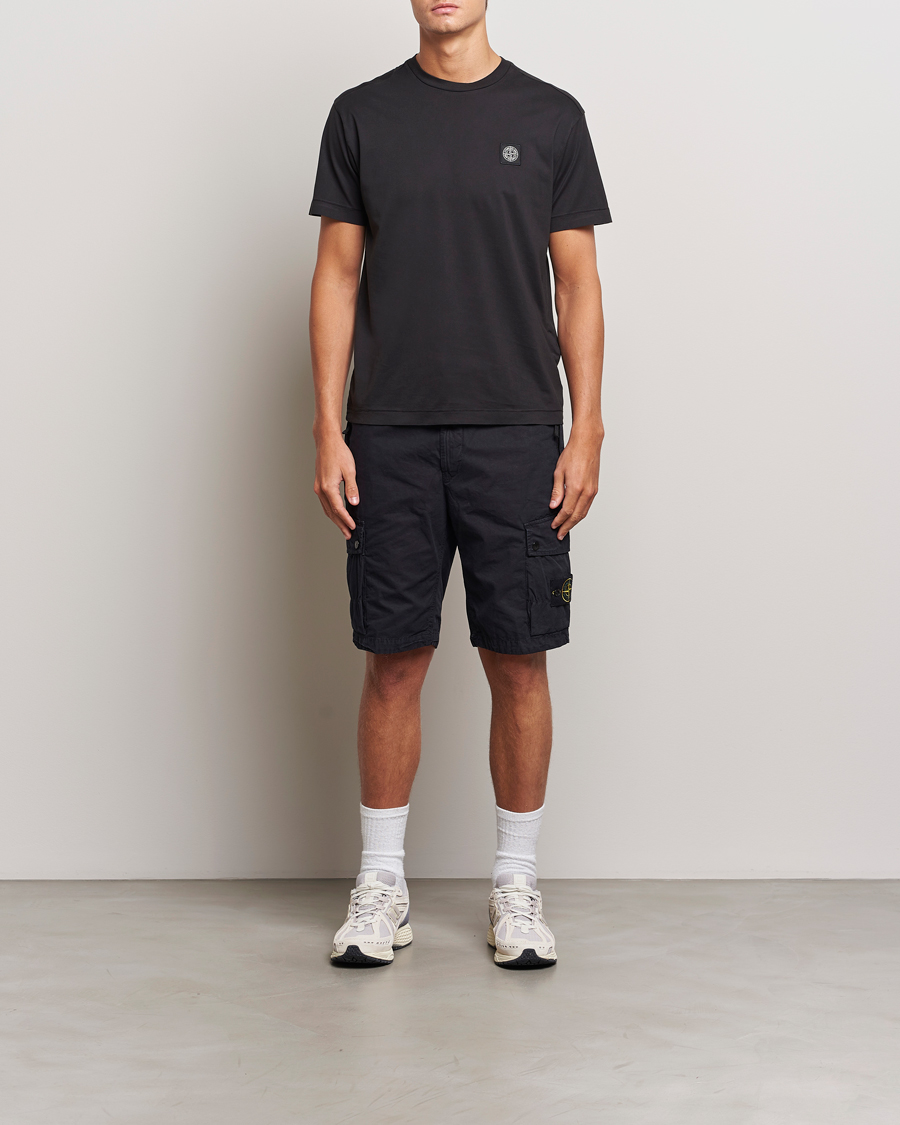 Herren | T-Shirts | Stone Island | Garment Dyed Jersey T-Shirt Black