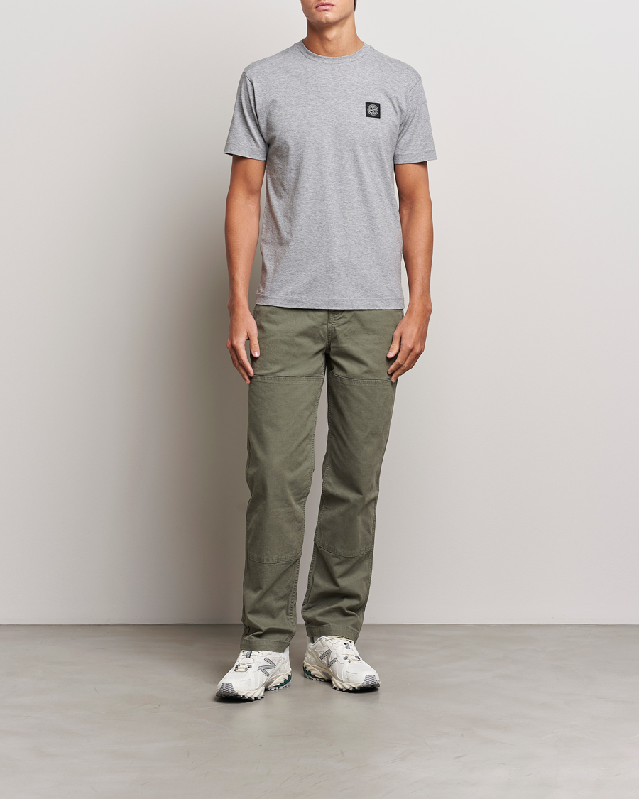 Herren | T-Shirts | Stone Island | Garment Dyed Jersey T-Shirt Melange Grey