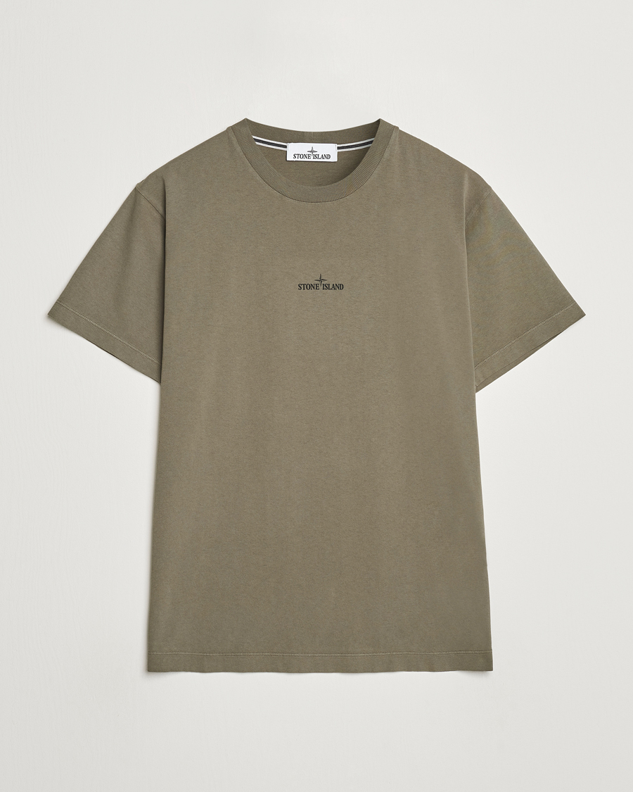 Herren | T-Shirts | Stone Island | Garment Dyed Jersey Logo T-Shirt Walnut