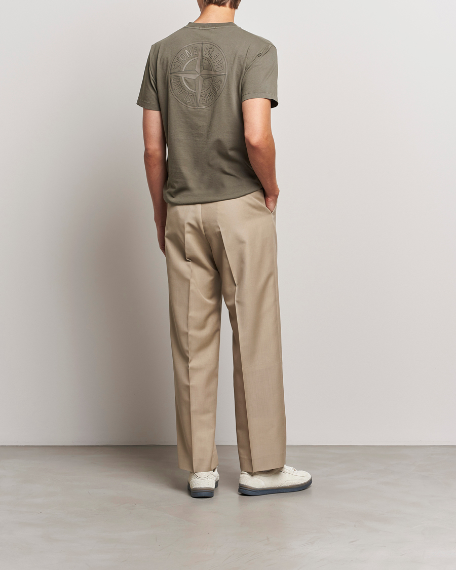 Herren | T-Shirts | Stone Island | Garment Dyed Jersey Logo T-Shirt Walnut