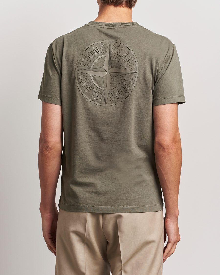 Herren | T-Shirts | Stone Island | Garment Dyed Jersey Logo T-Shirt Walnut