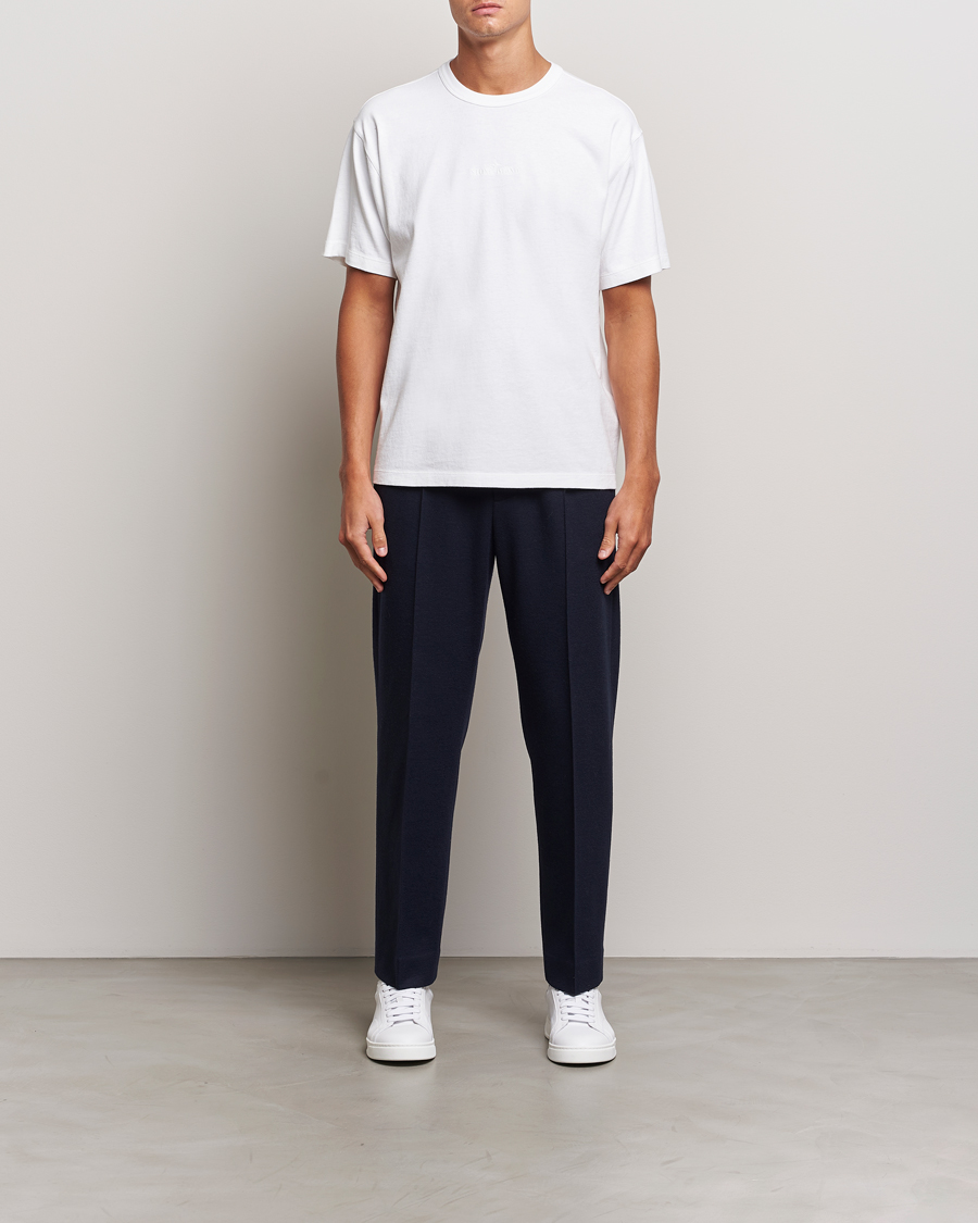 Herren | T-Shirts | Stone Island | Old Dyed Cotton Logo T-Shirt White