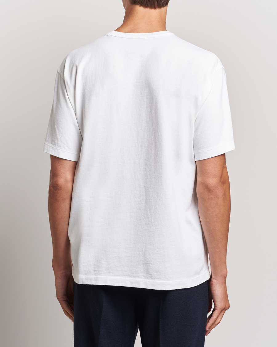 Herren | T-Shirts | Stone Island | Old Dyed Cotton Logo T-Shirt White