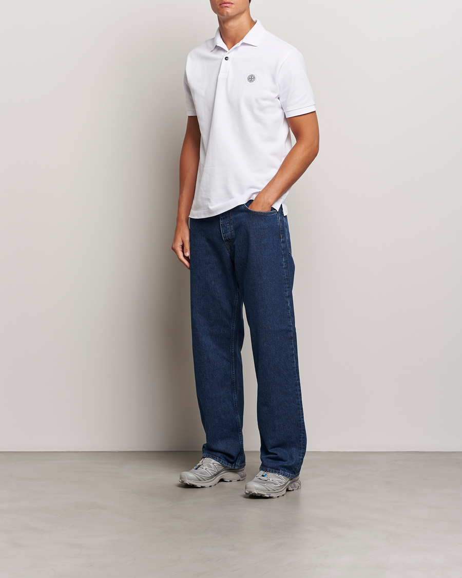 Herren | Poloshirts | Stone Island | Cotton Pique Polo White