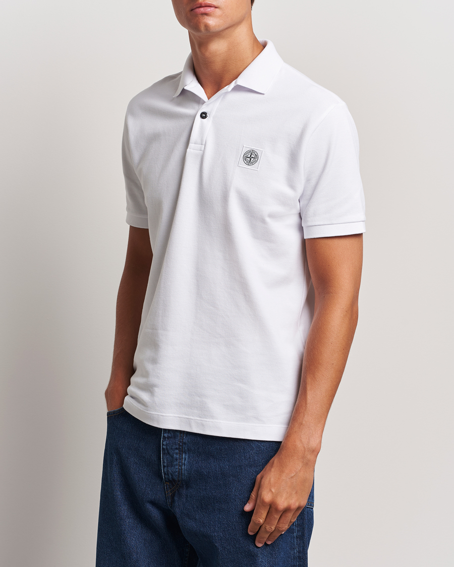 Herren | Poloshirts | Stone Island | Cotton Pique Polo White