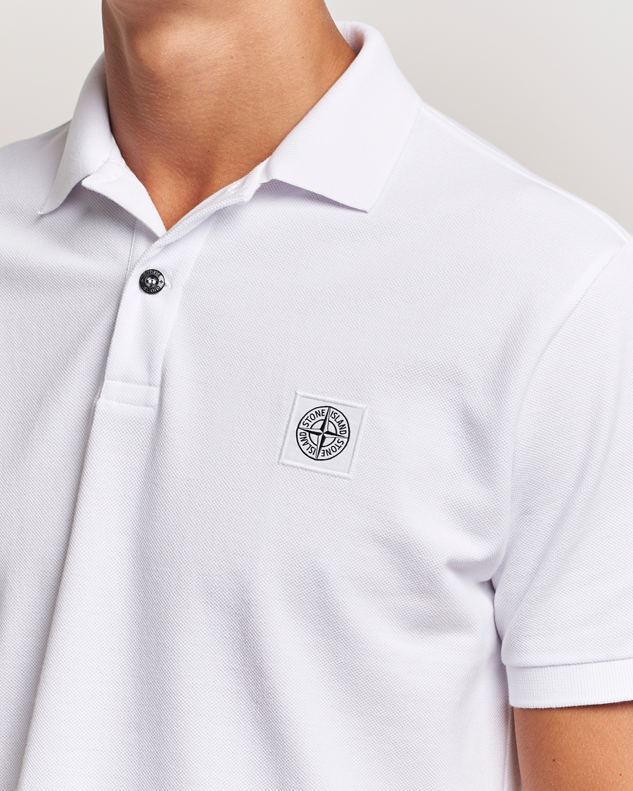 Herren | Poloshirts | Stone Island | Cotton Pique Polo White
