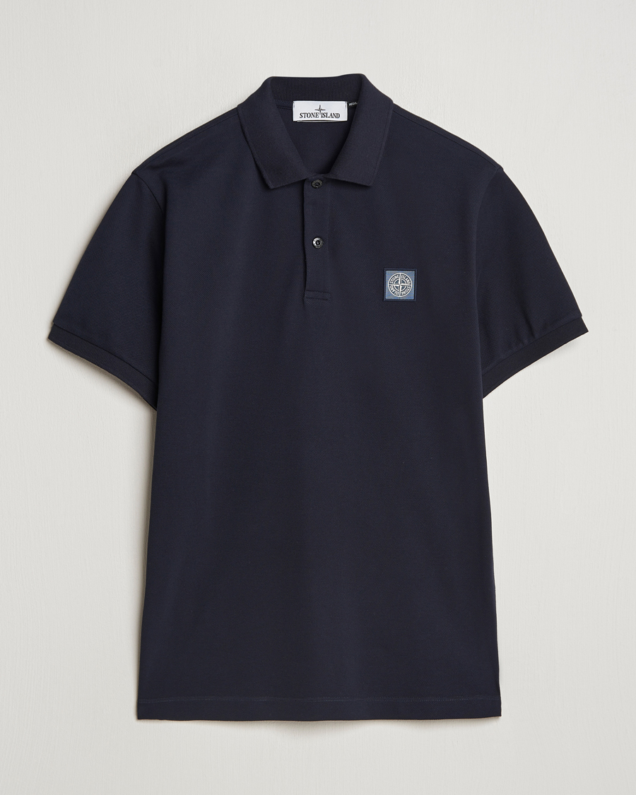 Herren | Poloshirts | Stone Island | Cotton Pique Polo Navy Blue
