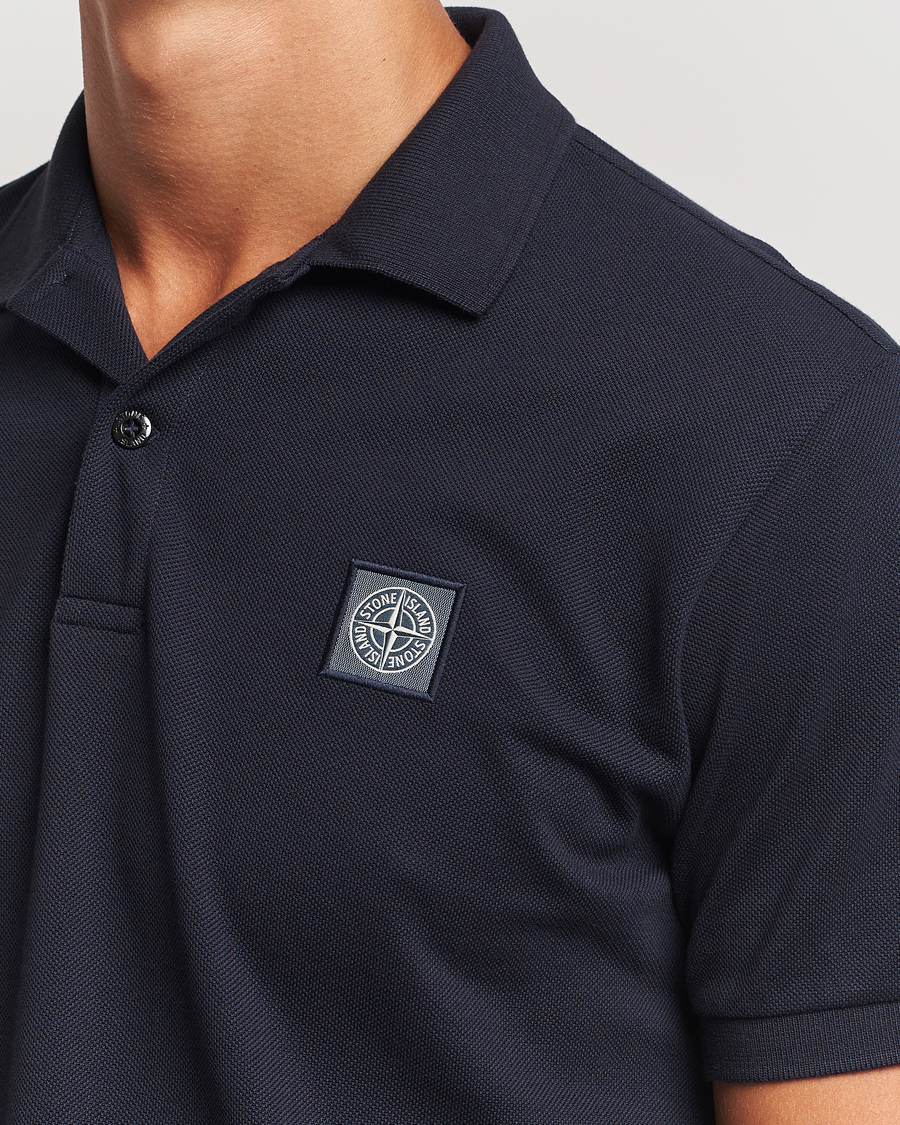 Herren | Poloshirts | Stone Island | Cotton Pique Polo Navy Blue