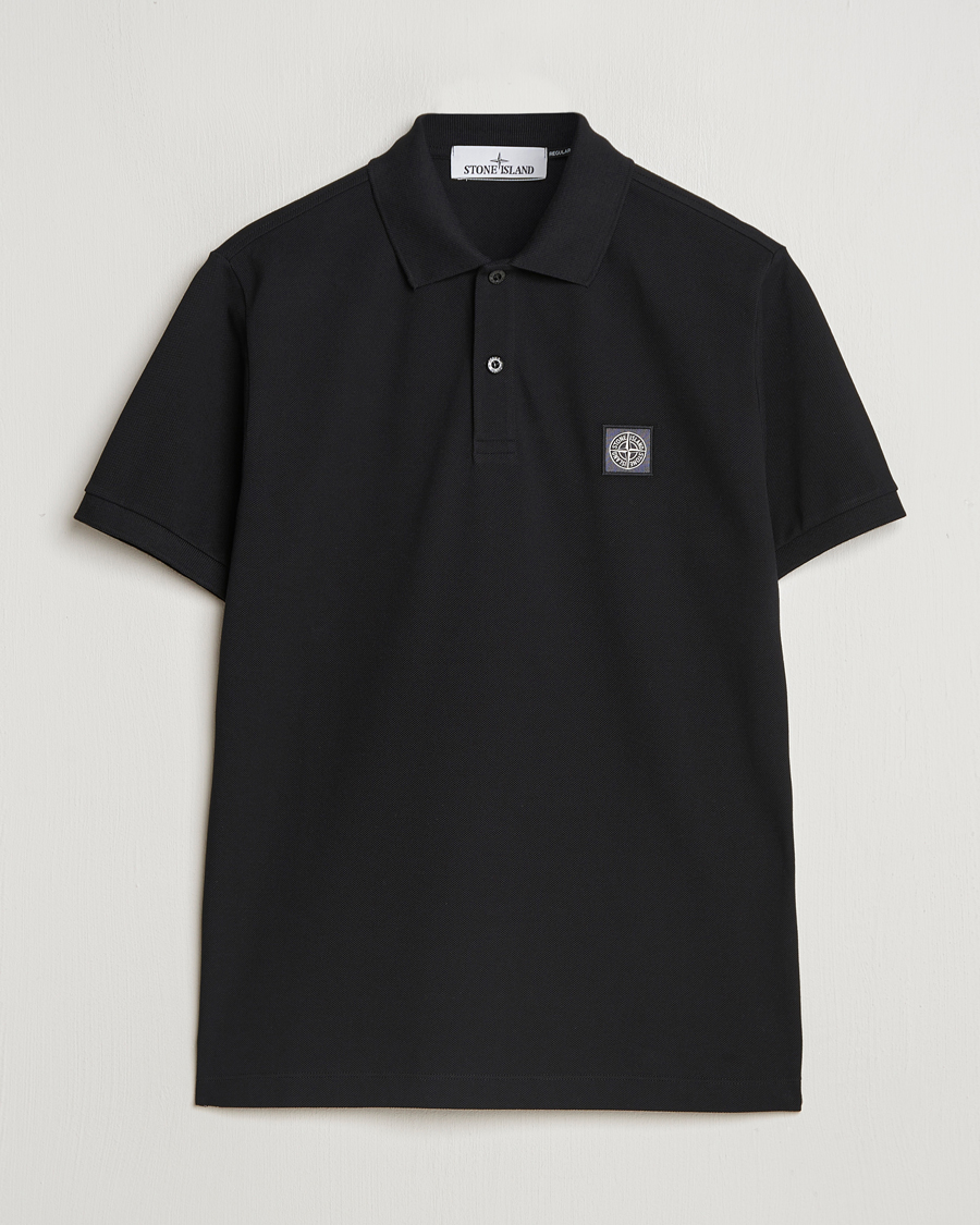 Herren | Poloshirts | Stone Island | Cotton Pique Polo Black