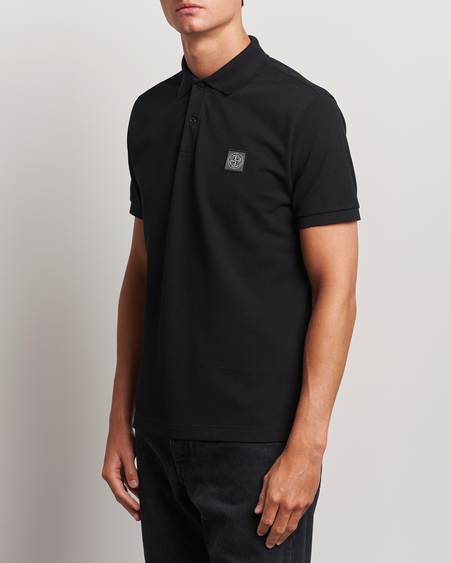 Herren | Poloshirts | Stone Island | Cotton Pique Polo Black