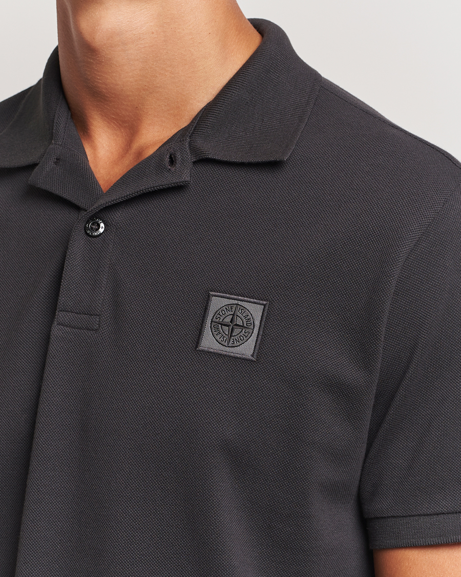 Herren | Poloshirts | Stone Island | Cotton Pique Polo Lead Grey