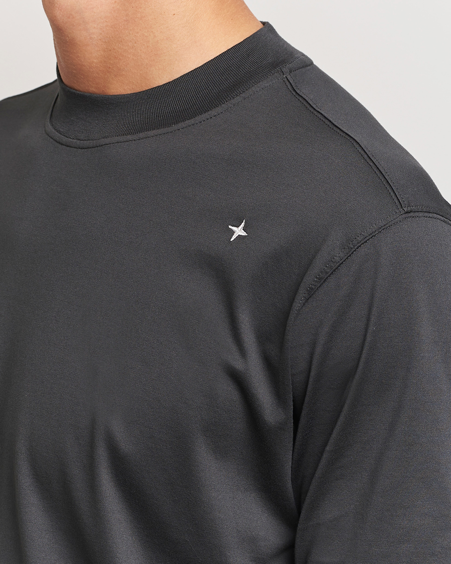 Herren | T-Shirts | Stone Island | Stellina Mercerized Cotton T-Shirt Lead Grey