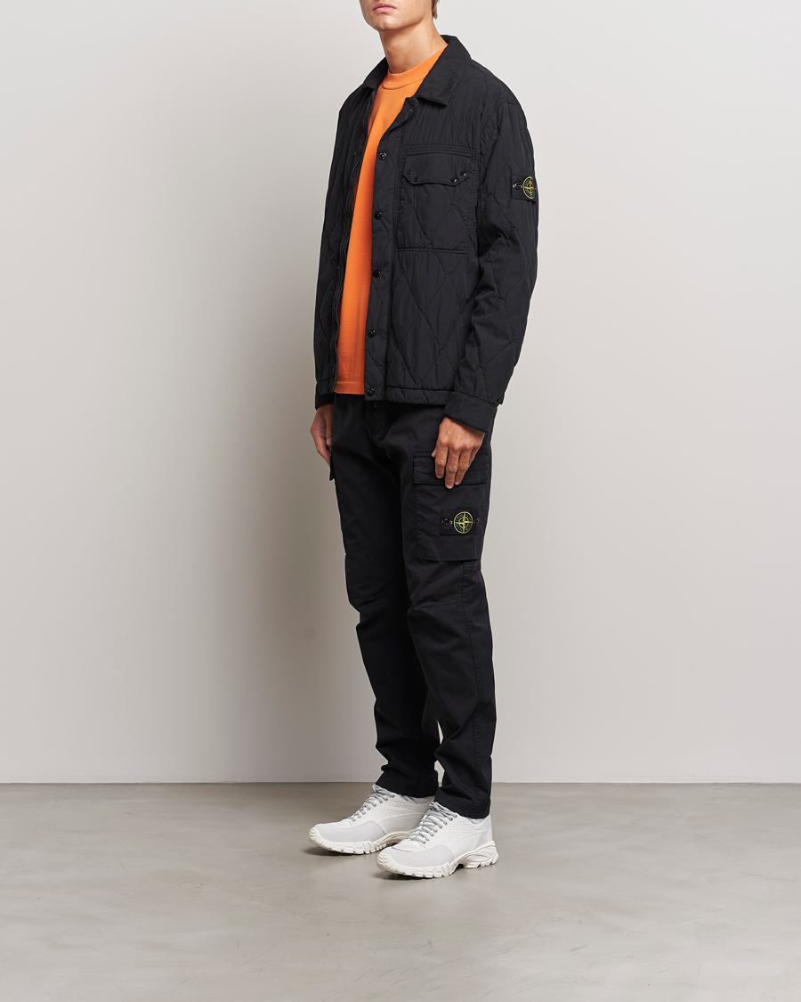 Herren | Hosen | Stone Island | Stretch Cotton Gabardine Trousers Black