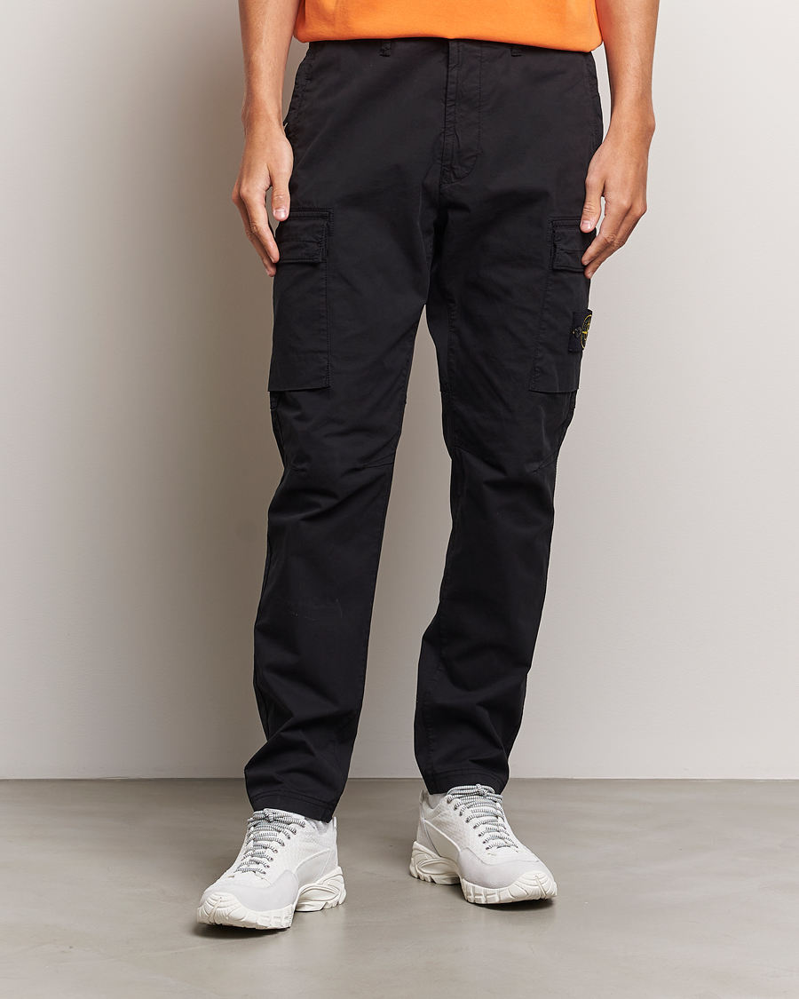Herren | Hosen | Stone Island | Stretch Cotton Gabardine Trousers Black