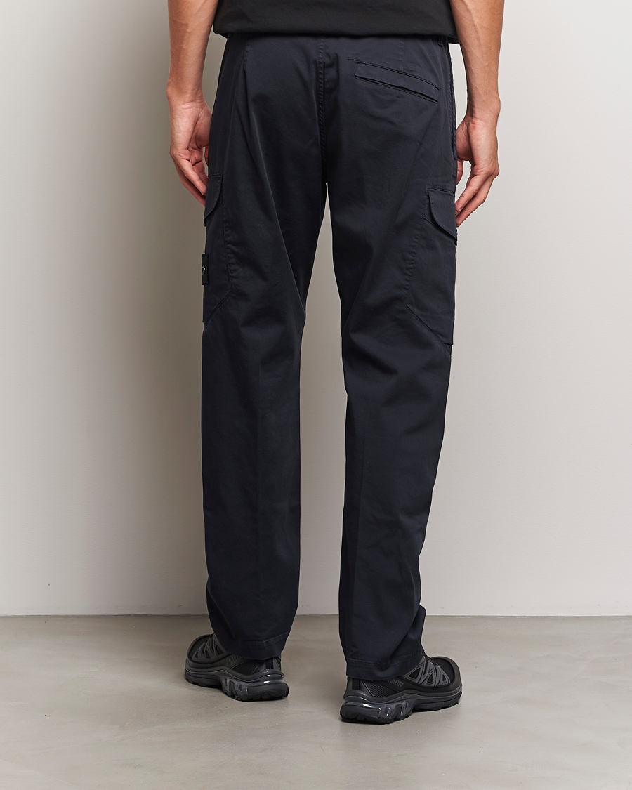Herren | Hosen | Stone Island | Cotton Satin Cargo Pants Navy Blue