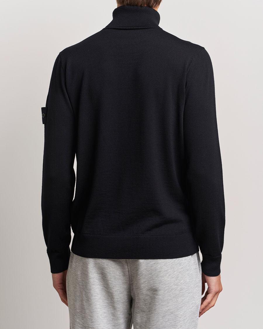 Herren | Pullover | Stone Island | Knitted Wool Polo Black