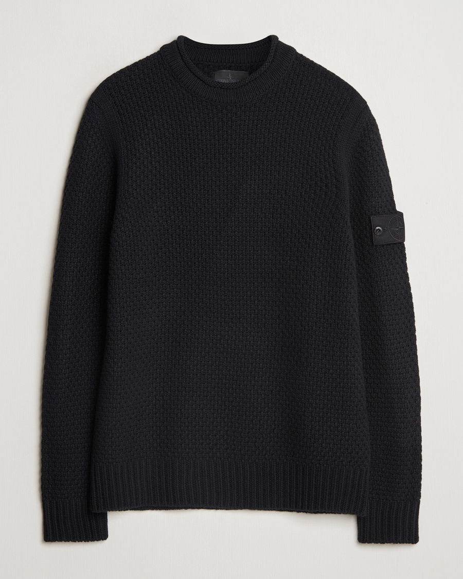 Herren | Pullover | Stone Island | Ghost Knitted Geelong Mock Neck Black