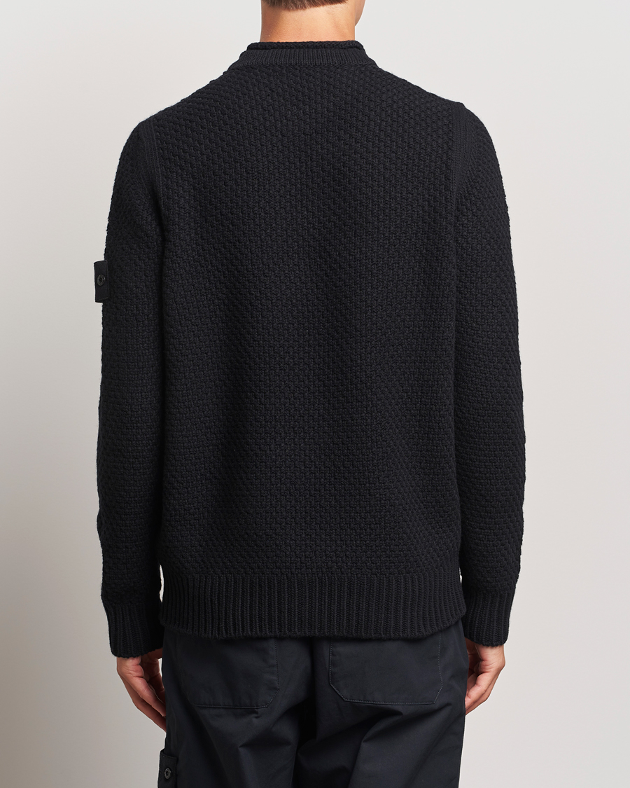 Herren | Pullover | Stone Island | Ghost Knitted Geelong Mock Neck Black