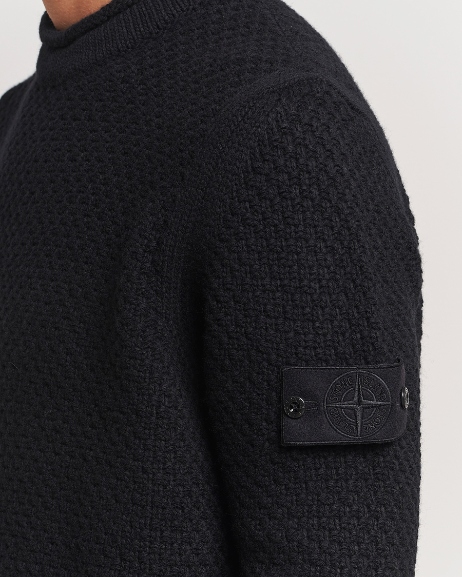Herren | Pullover | Stone Island | Ghost Knitted Geelong Mock Neck Black
