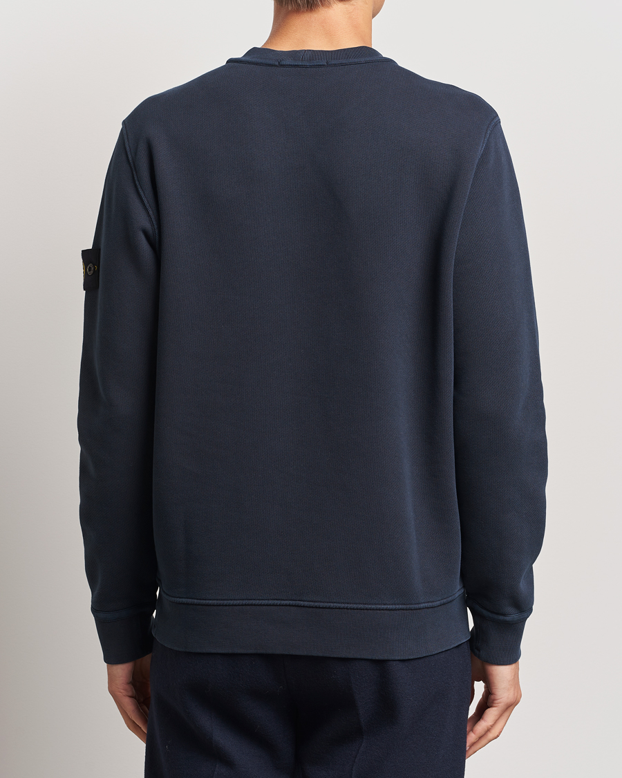 Herren | Pullover | Stone Island | Old Dyed Cotton Sweatshirt Navy Blue