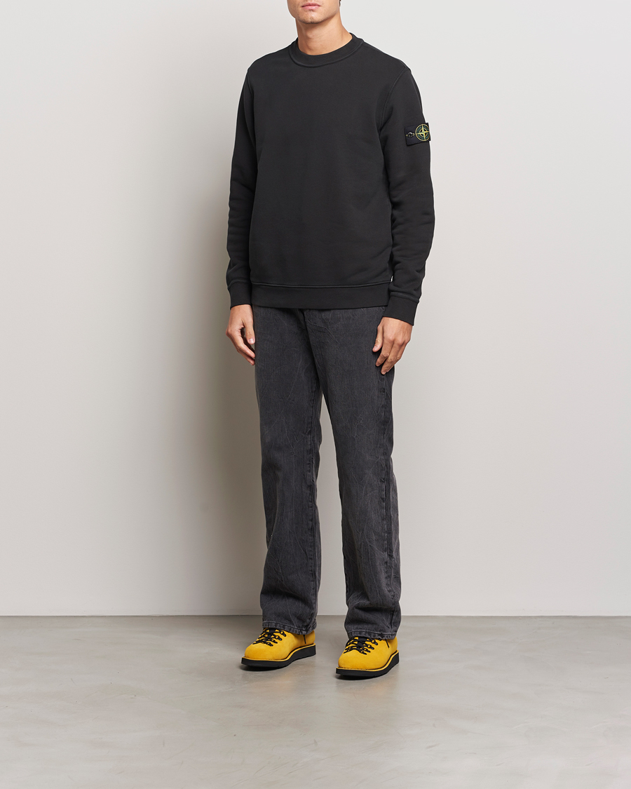 Herren | Pullover | Stone Island | Old Dyed Cotton Sweatshirt Black