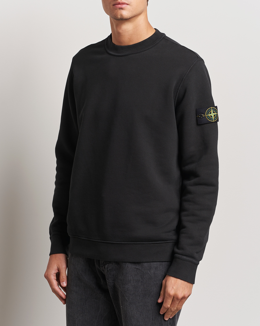 Herren | Pullover | Stone Island | Old Dyed Cotton Sweatshirt Black