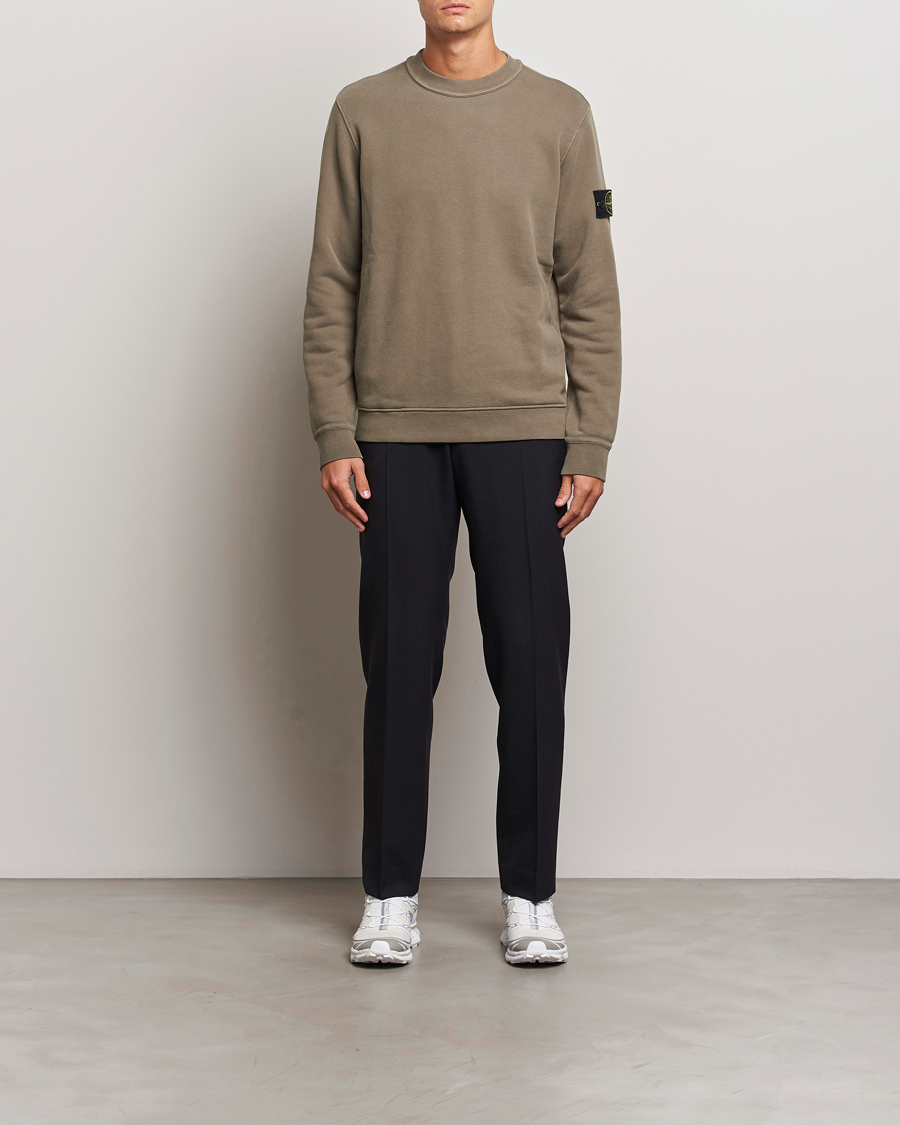 Herren | Pullover | Stone Island | Old Dyed Cotton Sweatshirt Walnut