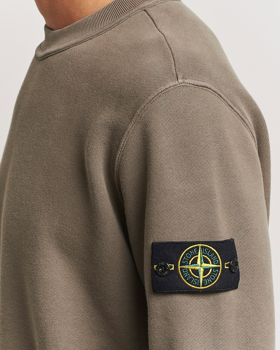 Herren | Pullover | Stone Island | Old Dyed Cotton Sweatshirt Walnut